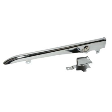 Kettingrand/scherm Zundapp oud model 517 chroom (boven+onder) Z517-14.613/Z517-14.614
