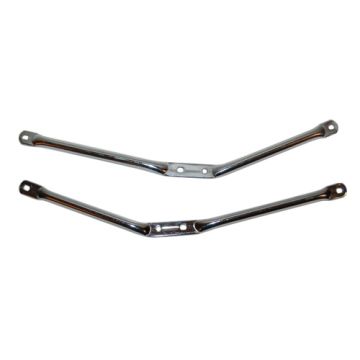 Voorspatbordbeugel set Zundapp chroom (2-delig) Z529-19.109 & Z529-19.110 1979-1980