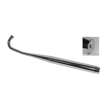 Uitlaat compleet fluister dubbele knik Zundapp 36 32mm chroom