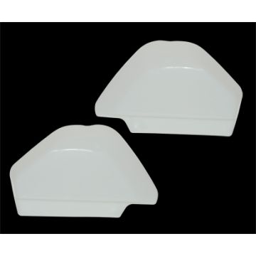 Framedeksel-zijschermdeksel set Zundapp wit nieuw type model 529/530 links+rechts