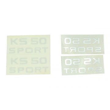 Sticker Zundapp KS50 sport zilver