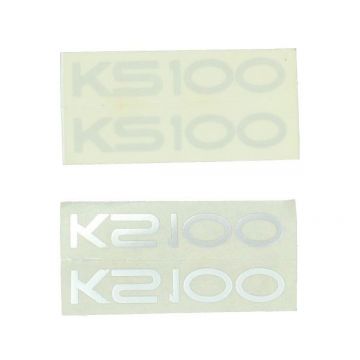 Sticker Zundapp KS100 zilver