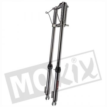 Voorvork Puch Maxi chopper 710 chroom aansluiting koplamp met veren EBR
