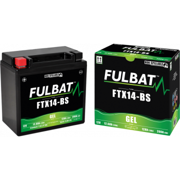 Accu Fulbat YTX14-BS Gel 12V 12Ah onderhoudsvrij
