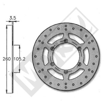 Bremsscheibe vorne Rieju RS1 IGM