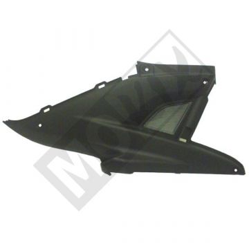Treeplankschermset links / rechts Yamaha Aerox R zwart