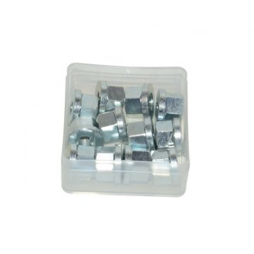 Moer + kraag m10x1 12 stuks