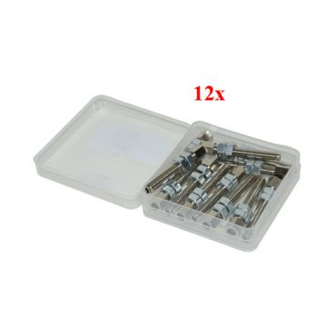 Stelbout voor koppelings/startkabel bij motorblok Puch Maxi m6x40mm 12 stuks