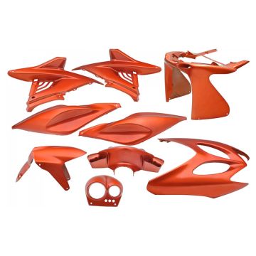 Kappenset Yamaha Aerox / MBK Nitro  &lt;-2012 oranje metallic 9-delig