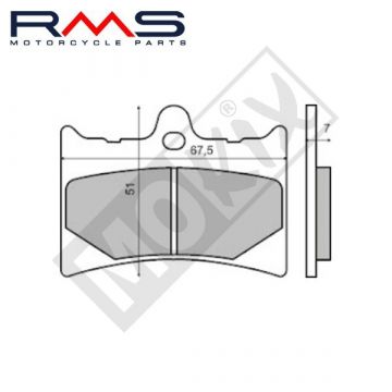 Remblokkenset RMS B-kwaliteit-22 510 0530