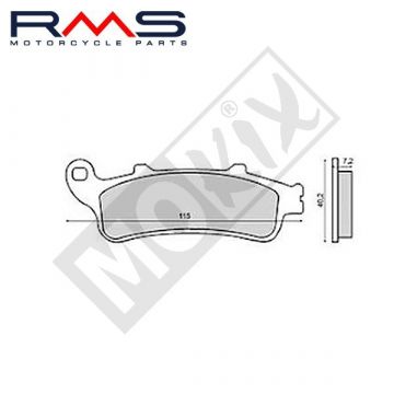 Remblokkenset RMS B-kwaliteit-22 510 0970
