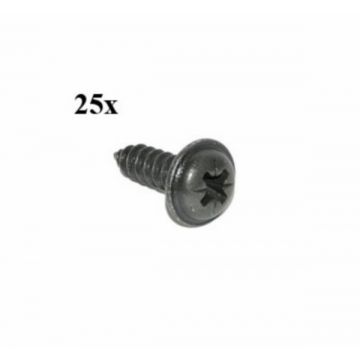Parker met kraag 3.9x19mm zwart 25 stuks