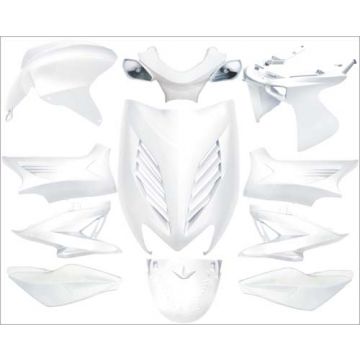 Kappenset Yamaha Aerox ←2012 (YQ50/L/2-takt)/MBK Nitro wit DMP 11-delig