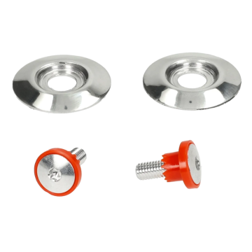 Roof vizier bevestiging schroefset Boxxer zilver