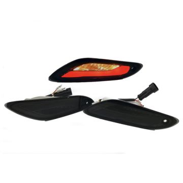 Knipperlichtset Power 1 LED Tube 2.0 dagrijdverlichting Vespa Primavera/Sprint smoke achterzijde (inclusief kabelboom)