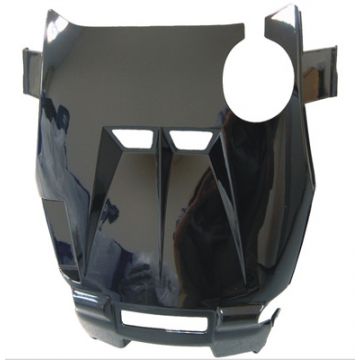 Underseat / beschermplaat Yamaha Aerox zwart achter DMP
