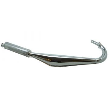 Uitlaat compleet onderlangs dt50r dt50sm Malaguti XSM XTM chroom