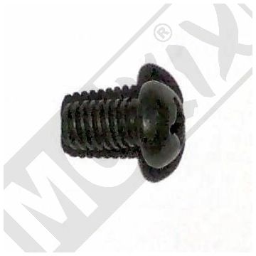 SCHRAUBE M6x10 MIT GROßEM RUNDKOPF SCHWARZ
