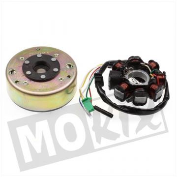 Ontsteking + vliegwiel China 4t GY6 125cc