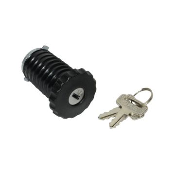 Benzinetankdop + slot type Puch Maxi zwart DMP