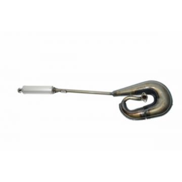 Uitlaat circuit Puch Maxi blank/aluminium Tecno