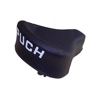 Zadel Puch Maxi zwart met opdruk dik model made in EU