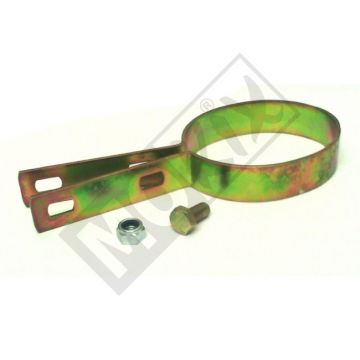 EXHAUST CLAMP UNI OVAL DAMP. 80mm