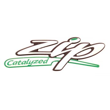 sticker piaggio woord [zip cataly] zijscherm zip2000 3d zwart/chroom piag orig 6