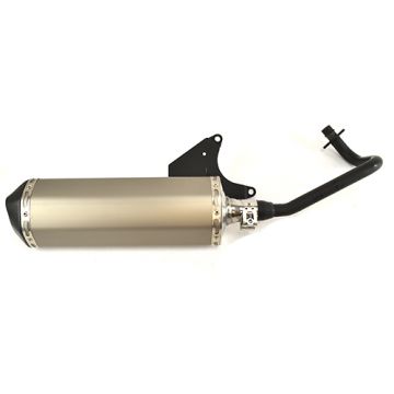 Uitlaat Piaggio Zip / Fly / New Fly 4-takt2V (ovaal model Akrapovic) Jamarcol