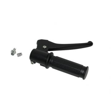Remhendel met gashendel compleet met handvat Vespa Si /Citta pvc zwart