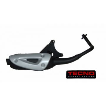 Auspuff Standard Tecno Straight Vespa LX/ LXV/ S 4T Schwarz Tecno