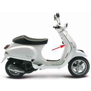 Beenschild (binnen) Vespa S wit monte 544 origineel 67495400br