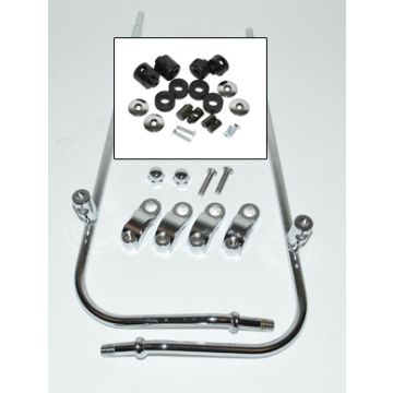 Bevestigingsset windscherm hoog chroomVespa LXV origineel 605089m