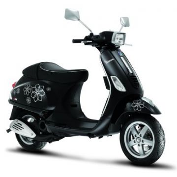 stickerset bloemen vespa S grijs piag orig 605138M002