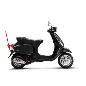 kapje kentekenplaatverl. vespa S zwart lucido 94 piag orig 6542620090