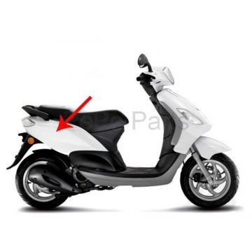 Zijscherm / motorscherm Piaggio Fly Rst wit 724 rechts. Origineel 6219870087