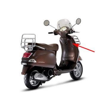 Beenschild (binnen) Vespa Lx marrone bruin 112/a origineel 62217940m5