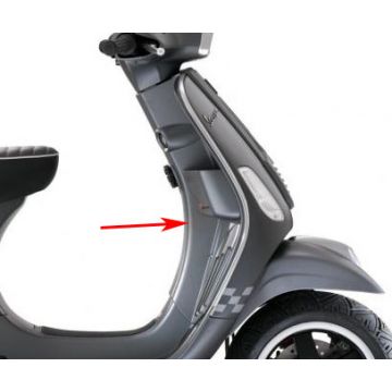 Beinschild Vespa S grau titan 742 B Piaggio Original 67495400ez