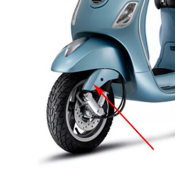 Beschermkap voorvork Vespa Lx blauw Piaggio origineel 60041640c5