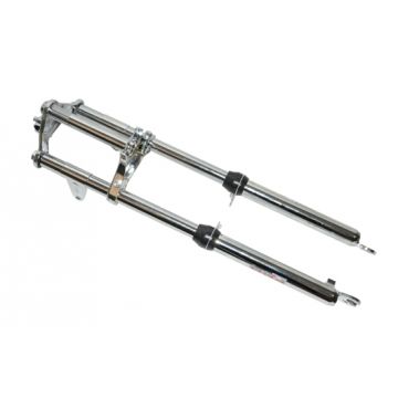 Voorvork lang breed Puch Maxi chroom EBR