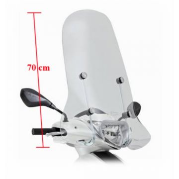 Windscherm hoog transparant Piaggio New Fly 2012->  origineel 675070