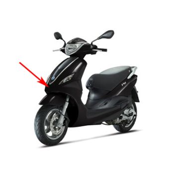 Voorfront Piaggio New Fly vulcano zwart origineel 67307200XN