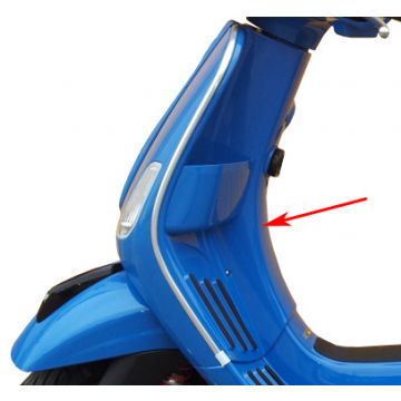 Beinschild Vespa S blau azzurro 244 Piaggio original 67495400di