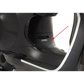 Bodyscherm klep Vespa Sprint zwart lucido 94 Piaggio origineel 6736190090