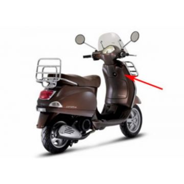 Beenschild Vespa LX brown marrone/bruin 112/A