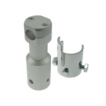 Stuurclamp STR8 Peugeot aluminium / zilver