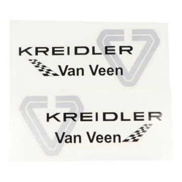 Aufkleber Kreidler von Veen Schwarz grau