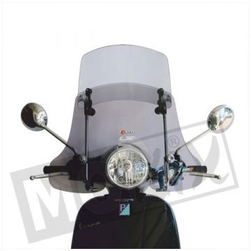 Windscherm hoog transparant Vespa LX 50-125-150 2005-2013 Twin-screen Faco H660