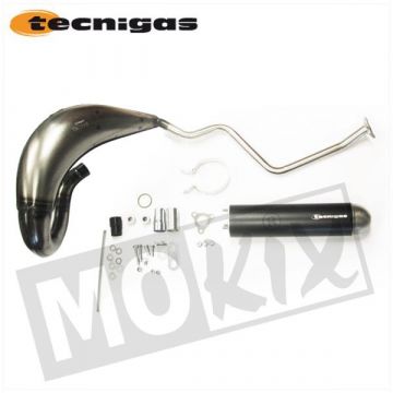 Uitlaat Malaguti XSM/XTM /Yamaha DT50 /Peugeot XPS / e-nox steel Tecnigas