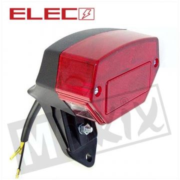 Achterlicht Zundapp/Kreidler 12 volt op voet(ULO) rood led